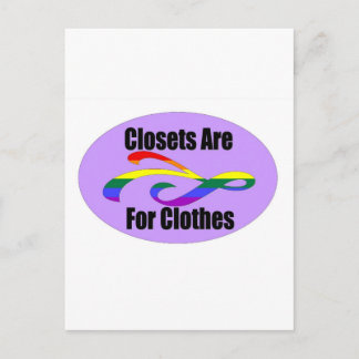 Carte Postale Les Closets Sont Pour Les Vêtements