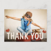 Carte Postale Les coeurs de Merci de l'enfant (Devant)