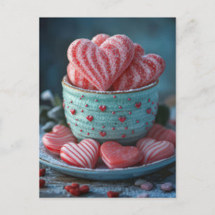 Carte Postale Les coeurs roses de la Saint-Valentin