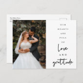 Carte Postale Les coeurs sont le Mariage de de texte intégral M (Devant / Derrière)