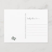 Carte Postale Les colibris à longue queue roses pensent à vous (Dos)