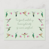 Carte Postale Les colibris d'Anna (Devant)