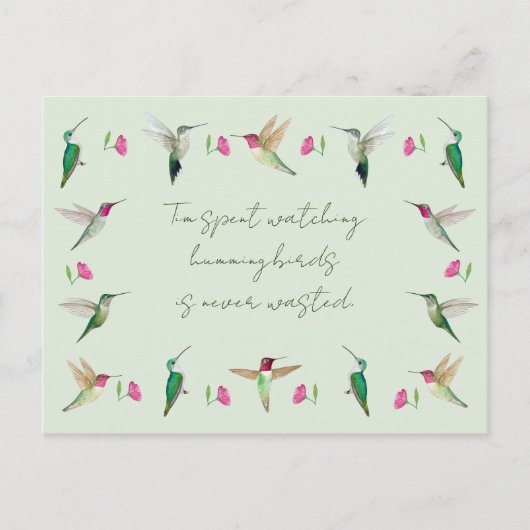 Carte Postale Les colibris d'Anna (Devant)