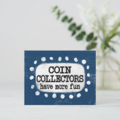 Carte postale « Les collectionneurs de pièces s'am (Debout devant)