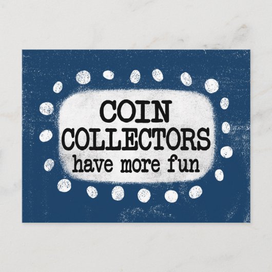 Carte postale « Les collectionneurs de pièces s'am (Devant)
