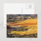 Carte Postale Les collines peintes dans les lits de fossiles de  (Devant / Derrière)