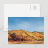 Carte Postale Les Collines Peintes Dans Les Lits Fossiles Du Jou (Devant / Derrière)