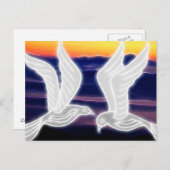 Carte Postale Les colombes (Devant / Derrière)