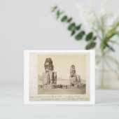 Carte Postale Les Colonnes de Memnon, statues d'Amenhotep III, X (Debout devant)