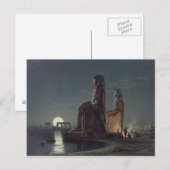 Carte Postale Les Colonnes de Memnon, Thèbes, l'un des 24 illust (Devant / Derrière)