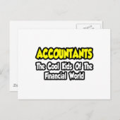 Carte Postale Les comptables...Les enfants Cool du monde financi (Devant / Derrière)