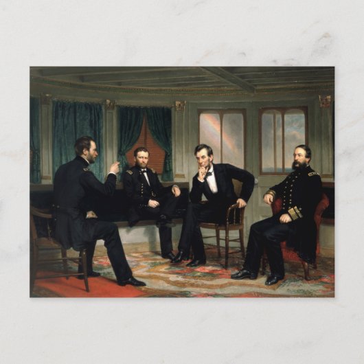 Carte Postale Les conciliateurs avec Abraham Lincoln (Devant)