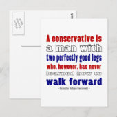 Carte Postale Les conservateurs définis par FDR (Devant / Derrière)