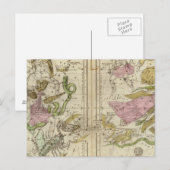 Carte Postale Les constellations d'avril à septembre (Devant / Derrière)