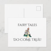 Carte Postale Les Contes de Fées Deviennent Réalité Château de P (Devant / Derrière)