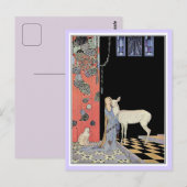 Carte Postale Les contes de fées français : Blondine et Bonne-Bi (Devant / Derrière)