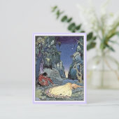 Carte Postale Les contes de fées français : Violette et Ourson d (Debout devant)