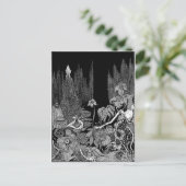 Carte Postale Les contes de Poe sur le mystère et l'imagination (Debout devant)