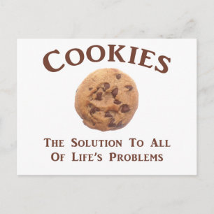 Carte Postale Les cookies résolvent des problèmes