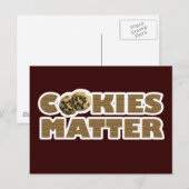 Carte Postale Les cookies sont importants (Devant / Derrière)