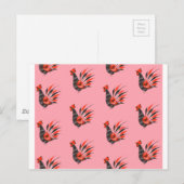 Carte Postale Les coqs (Devant / Derrière)