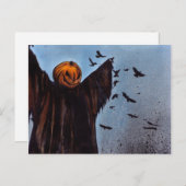 Carte Postale Les corbeaux rient" (Devant / Derrière)