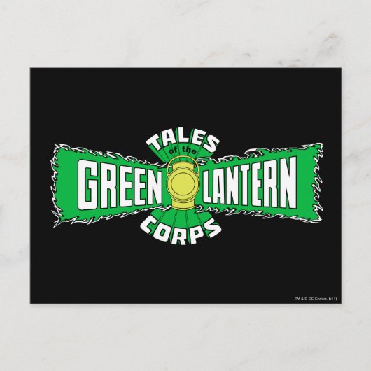 Carte Postale Les corps verts de lanterne - logo vert (Devant)