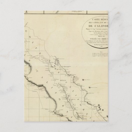 Carte Postale Les côtes de Californie (Devant)