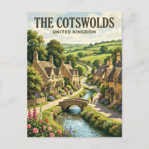 Carte Postale Les Cotswolds Royaume-Uni