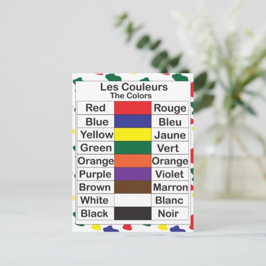 Carte Postale Les Couleurs (Debout devant)