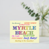 Carte Postale Les couleurs de Myrtle Beach (Debout devant)