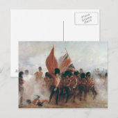 Carte Postale Les couleurs : l'avancée des Gardes Écossais (Devant / Derrière)
