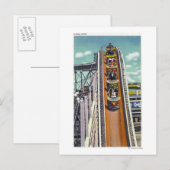 Carte Postale Les couples qui descendent le volant tournent (Devant / Derrière)