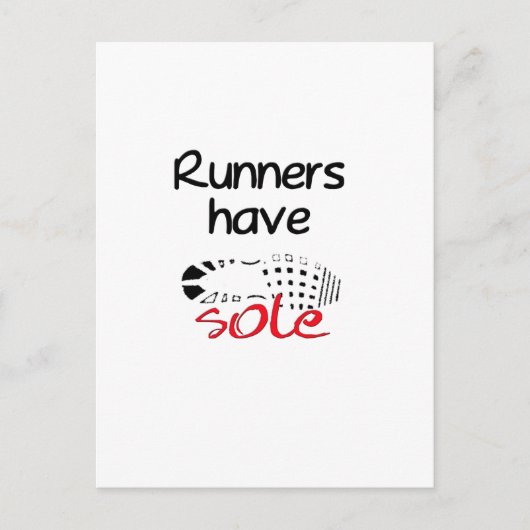 Carte Postale Les coureurs ont une seule (Devant)