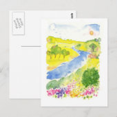 Carte Postale Les cours d'eau de la vallée (Devant / Derrière)