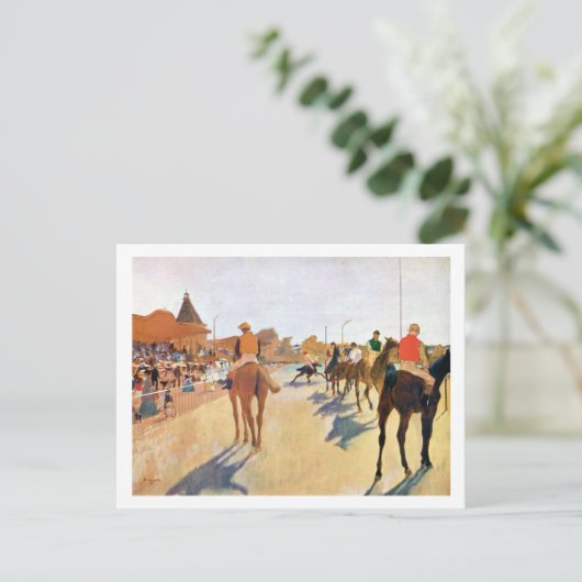 Carte Postale Les Course À Cheval (La Parade), Edgar Degas (Debout devant)