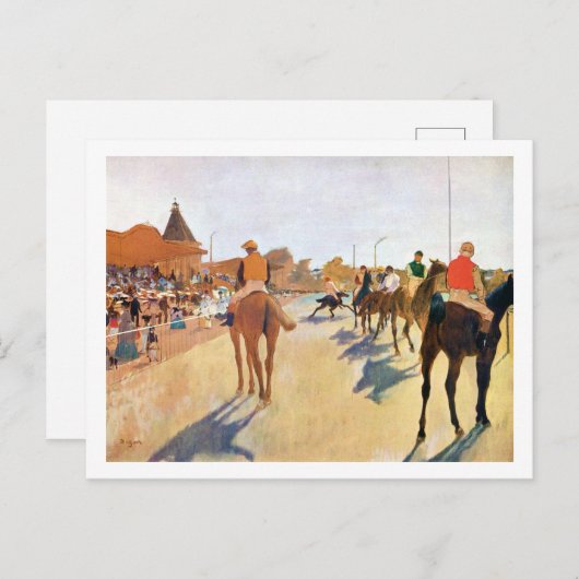 Carte Postale Les Course À Cheval (La Parade), Edgar Degas (Devant / Derrière)