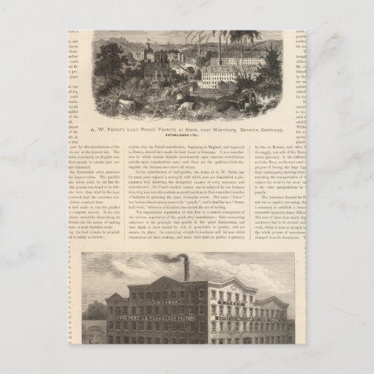 Carte Postale Les crayons de plomb de AW Faber (Devant)