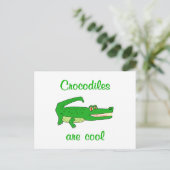 Carte Postale Les crocodiles sont Cool (Debout devant)