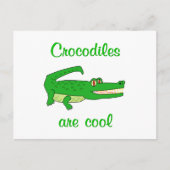Carte Postale Les crocodiles sont Cool (Devant)