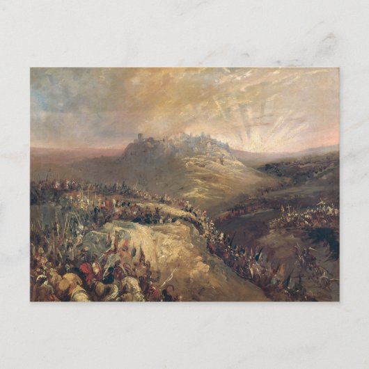 Carte Postale Les Croisés Avant Jérusalem (Devant)