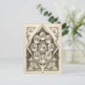 Carte Postale Les Cubs de Chicago gagnent le 1er Pennant Nationa (Debout devant)