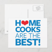 Carte Postale Les cuisiniers sont les meilleurs (Devant / Derrière)