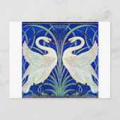 Carte Postale Les cygnes par Walter Crane (Devant)
