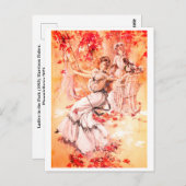 Carte Postale Les dames dans le parc (Devant / Derrière)