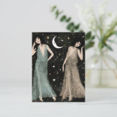 Carte Postale Les dames dansent au clair de lune (Debout devant)