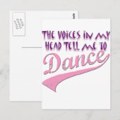 Carte Postale Les danseurs enchantent vêtements et marchandises (Devant / Derrière)