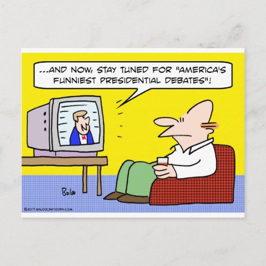 Carte Postale les débats présidentiels les plus drôles d'amériqu (Devant)