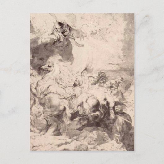 Carte Postale Les dégâts de Sennaherib par Peter Paul Rubens (Devant)