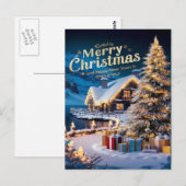 Carte Postale Les délices des sapins de Noël (Devant / Derrière)